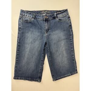 Buffalo David Bitton Jorts Jean Shorts Samuella Mid-Rise Bermuda Women's 10 / 30